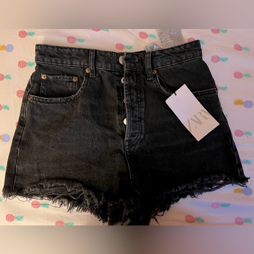 Black Zara Denim Shorts